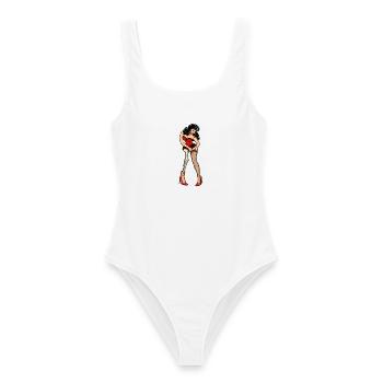 BARES BOUDOIR - Frauen Badeanzug - Weiß - Vorne - AI Model Female 172 dark (172cm)