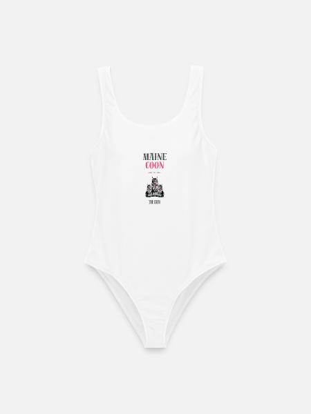 Maine Coon - Die Crew - Frauen Badeanzug - Weiß