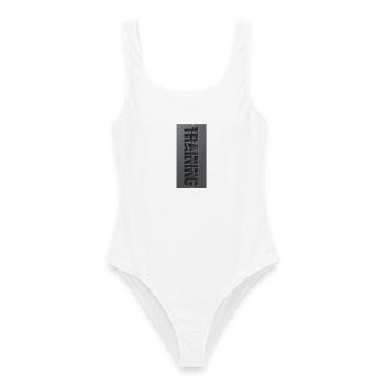 Ausbildung - Frauen Badeanzug - Weiß - Vorne - AI Model Female 172 dark (172cm)