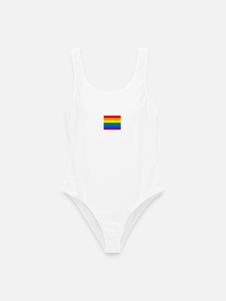 Gay pride flag CSD Rainbow Regenbogen LGBT - Frauen Badeanzug - Weiß