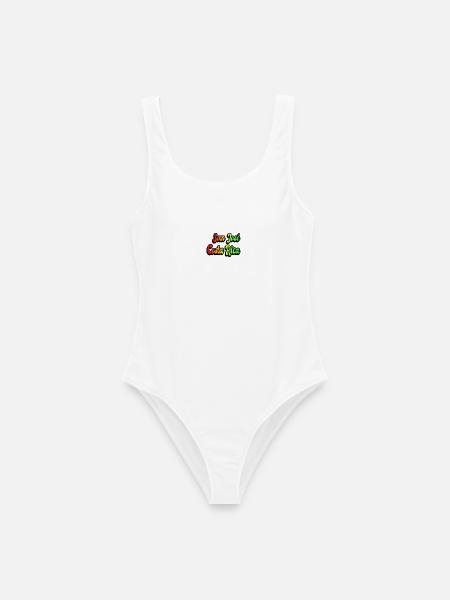 San Jose Costa Rica Regenbogen Design - Frauen Badeanzug - Weiß