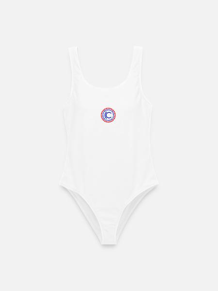 Logo Acaju Tibiró - Frauen Badeanzug - Weiß