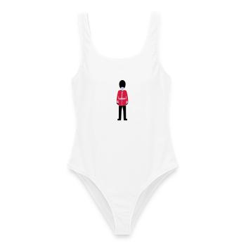 Queen's Guard - Women's Swimsuit - white - Front - AI Model Female 172 dark (172cm)