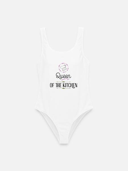 Kochen - Frauen Badeanzug - Weiß