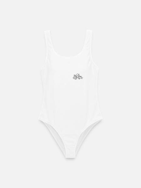 Oktopus Heartbeat | Mind . Ocean . Nature - Frauen Badeanzug - Weiß