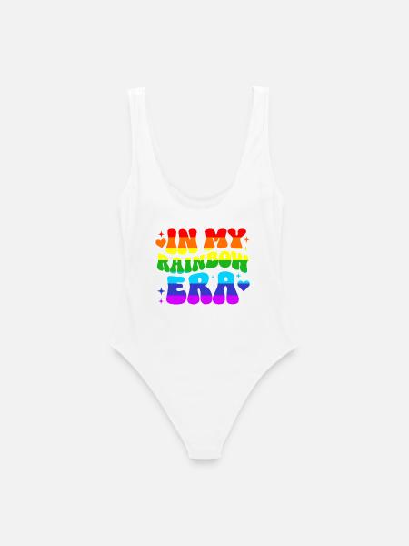 Pride Geschenk LGBTQ Regenbogen Vielfalt - Frauen Badeanzug - Weiß