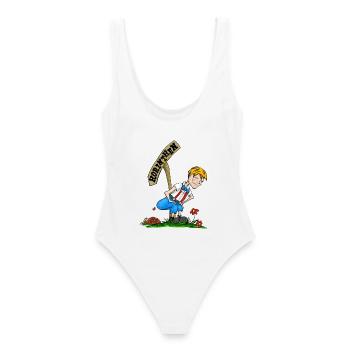 Craquelin Blonde - Maillot de bain femme - blanc - Dos - AI Model Female 172 dark (172cm)
