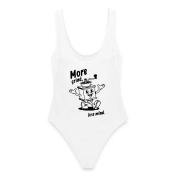 More grind, less mind! - Women's Swimsuit - white - Back - AI Model Female 172 dark (172cm)