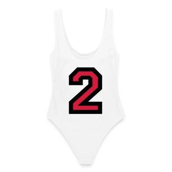 Le Numéro Deux 2 - Maillot de bain femme - blanc - Dos - AI Model Female 172 dark (172cm)