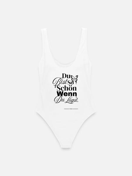 So Schön Wenn Du Lügst - Frauen Badeanzug - Weiß