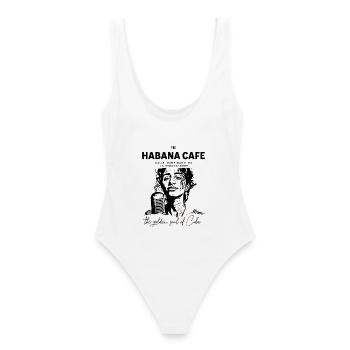 Café Havana Vintage et Silhouette - Maillot de bain femme - blanc - Dos - AI Model Female 172 dark (172cm)