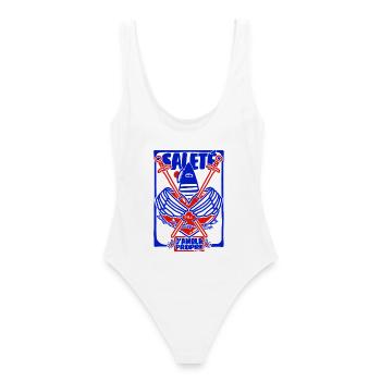 Saleté d'Amour Propre - Maillot de bain femme - blanc - Dos - AI Model Female 172 dark (172cm)