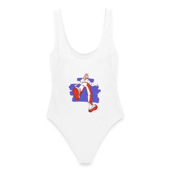 Badass girl - Maillot de bain femme - blanc - Dos - AI Model Female 172 dark (172cm)