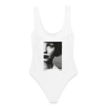 Vintage Girl No 6 par Clarissa Black 2023 - Maillot de bain femme - blanc - Dos - AI Model Female 172 dark (172cm)