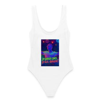 Techno - Maillot de bain femme - blanc - Dos - AI Model Female 172 dark (172cm)