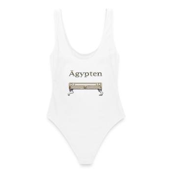 Egypte 91 - Maillot de bain femme - blanc - Dos - AI Model Female 172 dark (172cm)