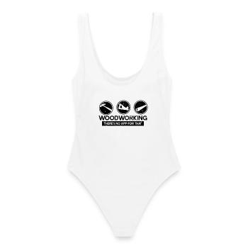 Carpenter woodworker gift - Women's Swimsuit - white - Back - AI Model Female 172 dark (172cm)