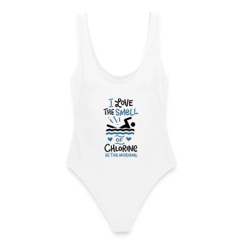 Nageur nageur - Maillot de bain femme - blanc - Dos - AI Model Female 172 dark (172cm)