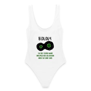 Cadeau de science de professeur de biologie - Maillot de bain femme - blanc - Dos - AI Model Female 172 dark (172cm)