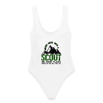 Boy Scout Mountains Camping - Maillot de bain femme - blanc - Dos - AI Model Female 172 dark (172cm)