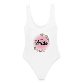 Team Bride4 - Women's Swimsuit - white - Back - AI Model Female 172 dark (172cm)