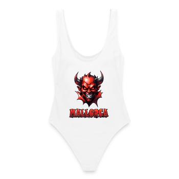 Majorque avec Red Devil - Maillot de bain femme - blanc - Dos - AI Model Female 172 dark (172cm)