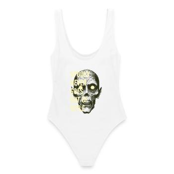 L’effrayant ne se démode jamais - Maillot de bain femme - blanc - Dos - AI Model Female 172 dark (172cm)