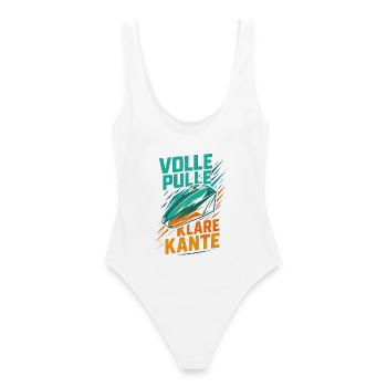 Chemise motard Full Pulle Clear Edge - Maillot de bain femme - blanc - Dos - AI Model Female 172 dark (172cm)