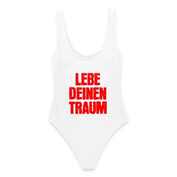 Vis ton rêve - Maillot de bain femme - blanc - Dos - AI Model Female 172 dark (172cm)