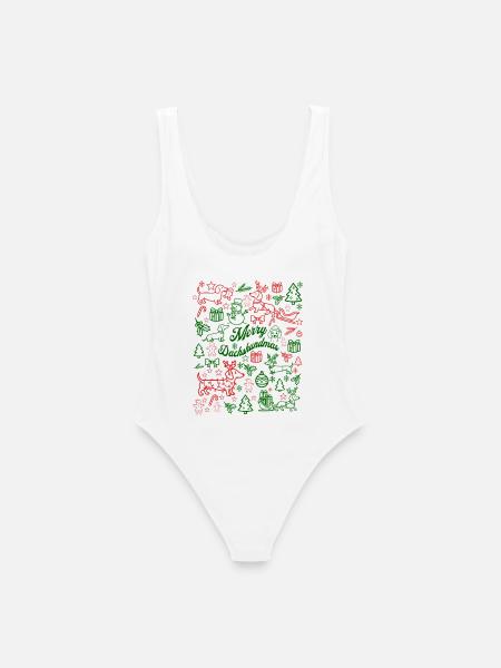 Merry Christmas - Women's Swimsuit - white
