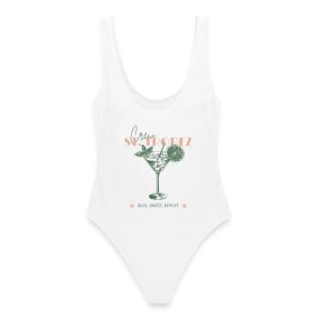 France Voyage de vacances à la plage des filles - Maillot de bain femme - blanc - Dos - AI Model Female 172 dark (172cm)