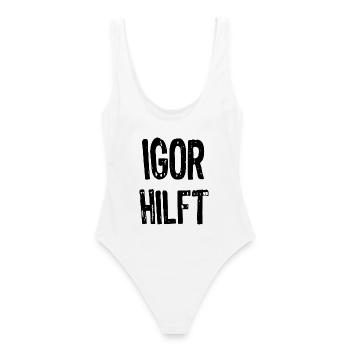 Igor aide - Maillot de bain femme - blanc - Dos - AI Model Female 172 dark (172cm)
