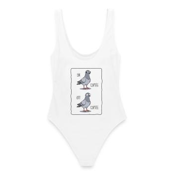 AU CAFÉ / HORS CAFÉ - Taube - Maillot de bain femme - blanc - Dos - AI Model Female 172 dark (172cm)