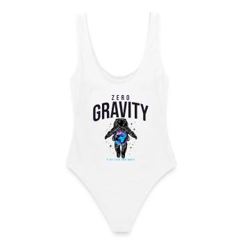 Zero Gravity Astronaut Earth Space - Women's Swimsuit - white - Back - AI Model Female 172 dark (172cm)