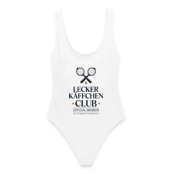 Kaffee Lecker Käffchen Club Espresso Cafe Barista - Frauen Badeanzug - Weiß - Hinten - AI Model Female 172 dark (172cm)