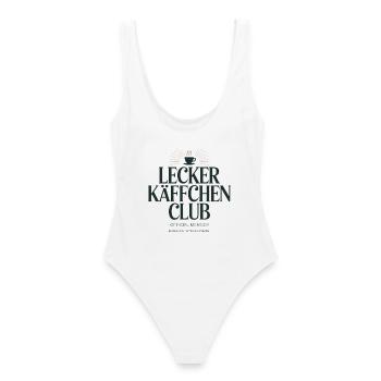 Kaffee Lecker Käffchen Club Espresso Cafe Barista - Frauen Badeanzug - Weiß - Hinten - AI Model Female 172 dark (172cm)