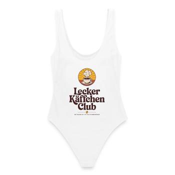 Coffee Delicious Coffee Club Espresso Cafe Barista - Women's Swimsuit - white - Back - AI Model Female 172 dark (172cm)