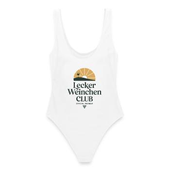 Wine Delicious Wine Club Wine Lovers Red Wine - Women's Swimsuit - white - Back - AI Model Female 172 dark (172cm)