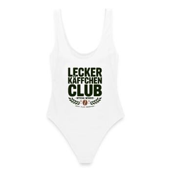 Kaffee Lecker Käffchen Club Espresso Cafe Barista - Frauen Badeanzug - Weiß - Hinten - AI Model Female 172 dark (172cm)