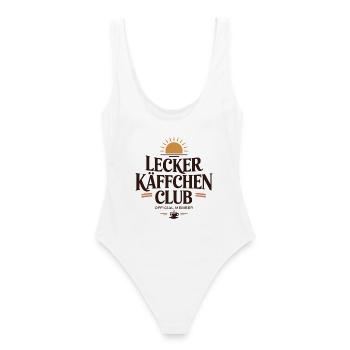 Kaffee Lecker Käffchen Club Espresso Cafe Barista - Frauen Badeanzug - Weiß - Hinten - AI Model Female 172 dark (172cm)
