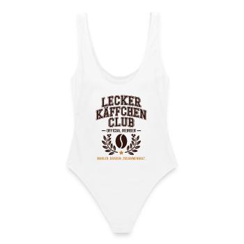 Kaffee Lecker Käffchen Club Espresso Cafe Barista - Frauen Badeanzug - Weiß - Hinten - AI Model Female 172 dark (172cm)