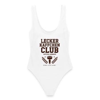 Kaffee Lecker Käffchen Club Espresso Cafe Barista - Frauen Badeanzug - Weiß - Hinten - AI Model Female 172 dark (172cm)