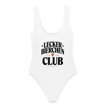 Lecker Bierchen Club Bier Spruch JGA Malle Bier - Maillot de bain femme - blanc - Dos - AI Model Female 172 dark (172cm)