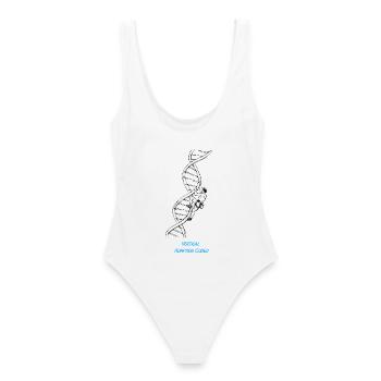Climber DNA Strand Genetics Biology Drawing - Women's Swimsuit - white - Back - AI Model Female 172 dark (172cm)