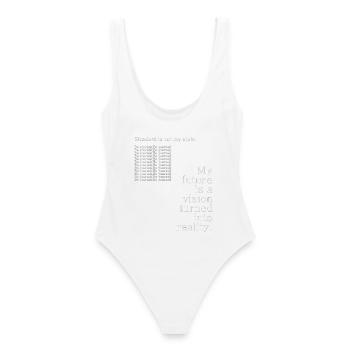 Ma réalité future - Maillot de bain femme - blanc - Dos - AI Model Female 172 dark (172cm)
