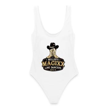 Les danseurs en ligne Magixx de Miller - Maillot de bain femme - blanc - Dos - AI Model Female 172 dark (172cm)