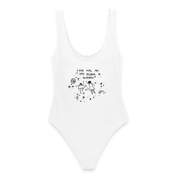 Believe in Yourself - Fairies - Frauen Badeanzug - Weiß - Hinten - AI Model Female 172 dark (172cm)