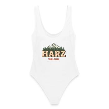 Harz Trail Club - Frauen Badeanzug - Weiß - Hinten - AI Model Female 172 dark (172cm)