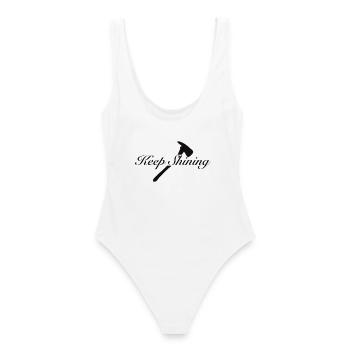 Continue de briller - Maillot de bain femme - blanc - Dos - AI Model Female 172 dark (172cm)