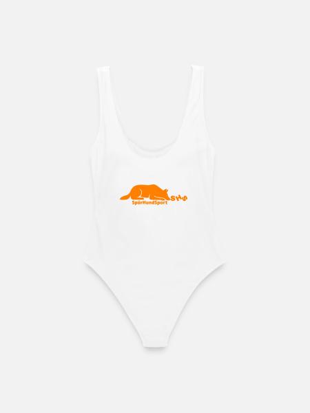SHS Logo orange - Frauen Badeanzug - Weiß